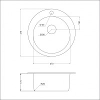 Мойка EMAR EMQ-1475.C EMQ-1475.C Оникс