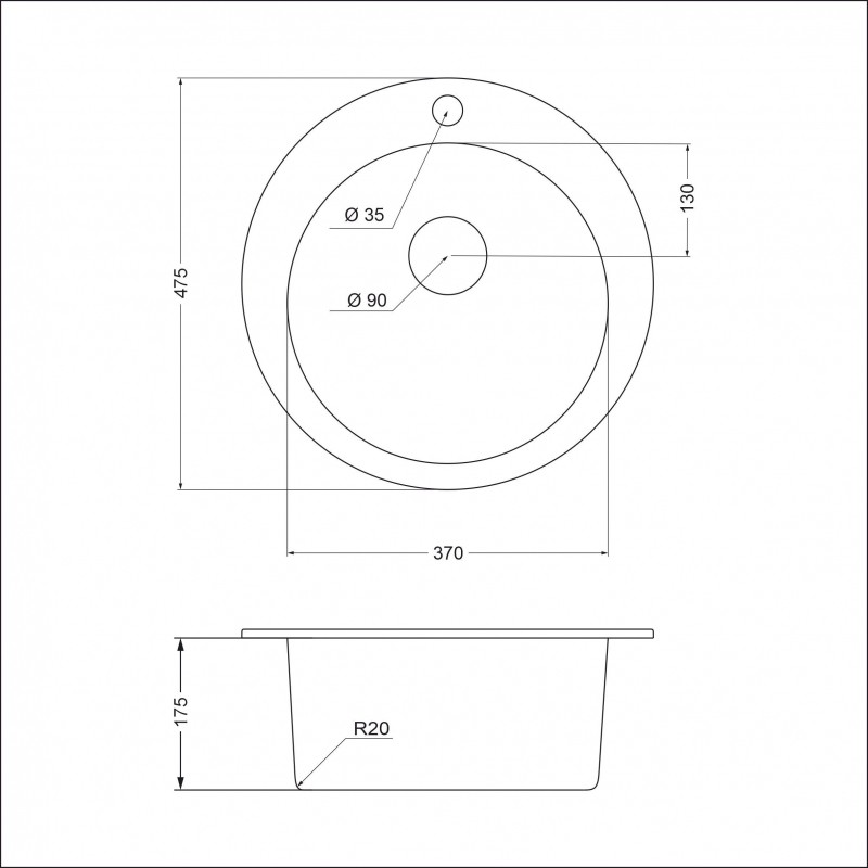 Мойка EMAR EMQ-1475.C EMQ-1475.C Оникс