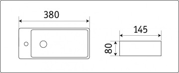 Умывальник CeramaLux 9048FR