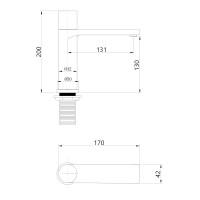 Смеситель ABBER Rund AF8710 для раковины, хром