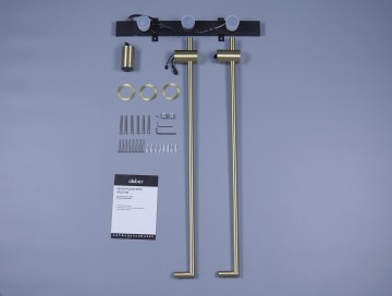 Полотенцесушитель электрический ABBER Charme AH4002G золото матовое