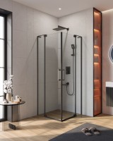 Душевой уголок CEZARES SLIDER-A-2-70/80-C-NERO