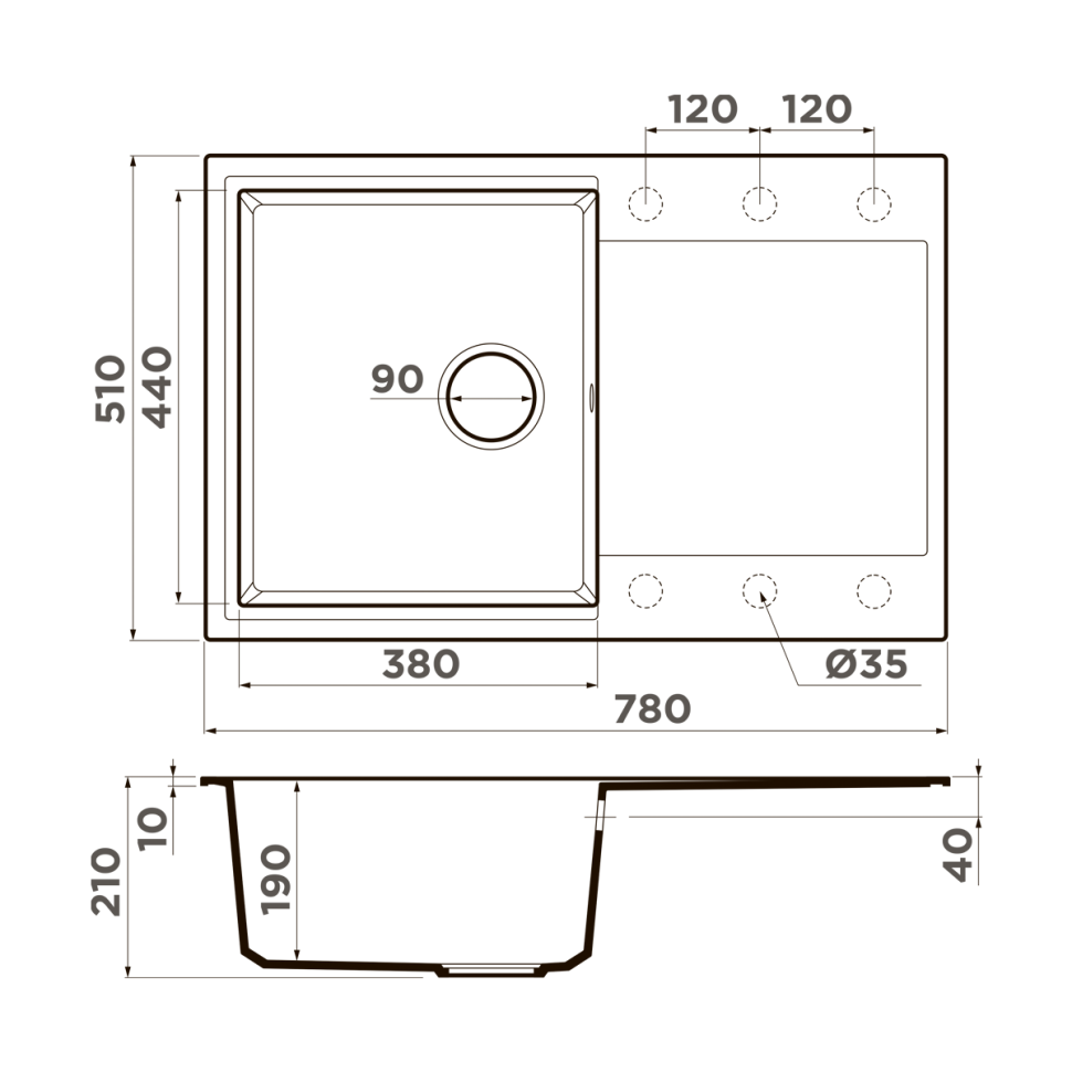 Кухонная мойка Omoikiri Daisen 78-PA Artgranit/пастила