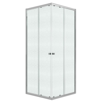 Душевое ограждение Niagara Eco NG-1010-14QMT (100х100х190) квадрат,раздвижное,хром,стекло матовое,1 место