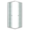 Душевое ограждение Niagara Eco NG-1010-14QMT (100х100х190) квадрат,раздвижное,хром,стекло матовое,1 место
