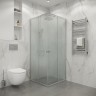 Душевое ограждение Niagara Eco NG-1010-14QMT (100х100х190) квадрат,раздвижное,хром,стекло матовое,1 место