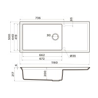 Кухонная мойка Omoikiri Sintesi 116-WG Artceramic/wind green
