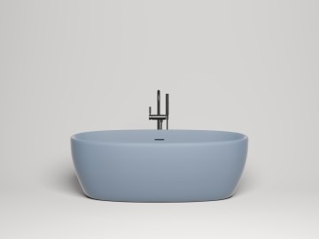 Ванна отдельностоящая LUCE 170x85 покраска по RAL полностью S-Stone Матовое