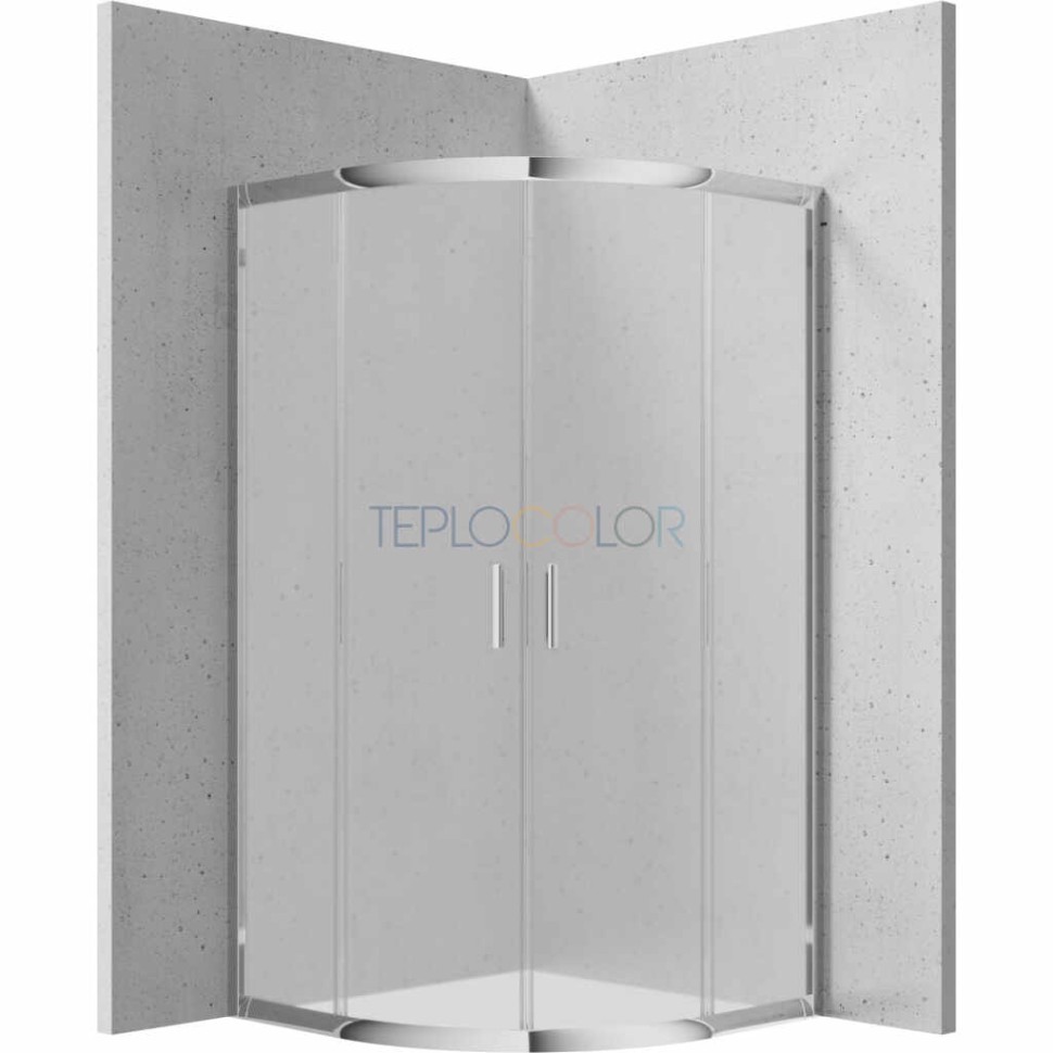 Душевая кабина, полукруглая, 90x90 см - высота 170 см