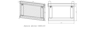 Зеркало STYLE LINE "Даллас 130", Люкс белое