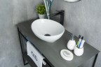 Раковина Gid N9138 51178 накладная белая 41x34x15
