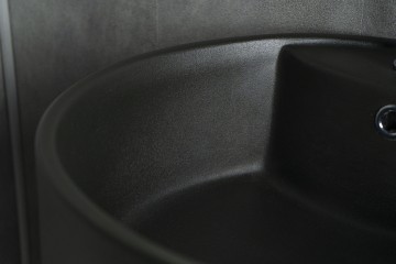 Раковина Gid Nb135bg 81109 накладная черная графит 45x45x85