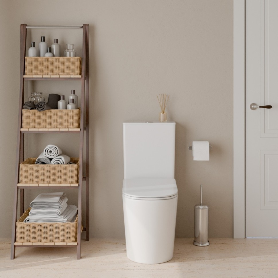 Унитаз-компакт IBERICA BLANCA BURGOS MAXI BIDE Tornado с функцией биде, белый (IB.BRM.124.1B1B)