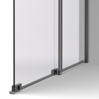 Душевая перегородка Walk-In VSW-1WSL120CGGM, 1200*2000, вороненая сталь, стекло тонированное