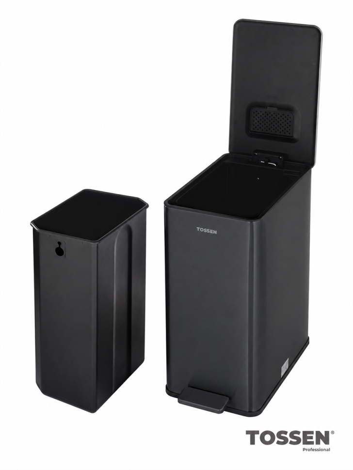 TOSSEN MV 1000 MB - прямоугольное мусорное ведро, 10 л