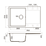Кухонная мойка Omoikiri Daisen 78-SA Artgranit/бежевый