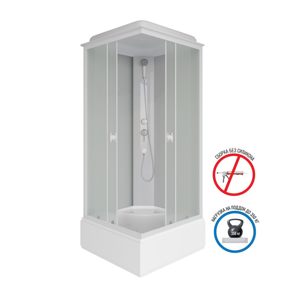 Душевая кабина Niagara Promo P100/26Q/MT (100х100х215) 4 места