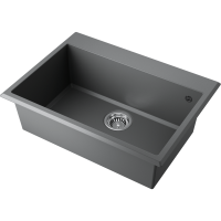 Кухонная мойка Omoikiri Tedori 68-PL Tetogranit/платина