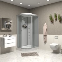 Душевая кабина Niagara Classic NG-3312-14RG (120х80х215) низкий поддон(13см),стекло матовое,3 места