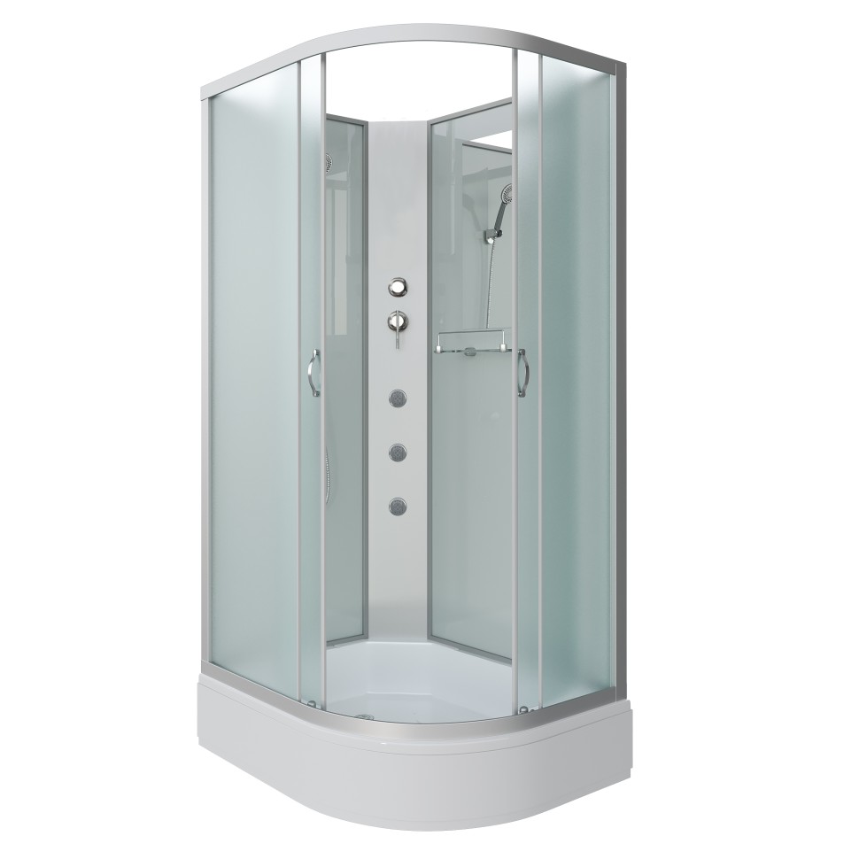Душевая кабина Niagara Classic NG-33084-14LBKG (100х80х200) средний поддон(26см),стекло матовое,4 места