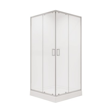 Душевое ограждение Niagara Nova NG-6609-08 (100х100х195) квадрат,хром,двери раздвижные,стекло прозрачное,1 место