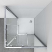 Душевой уголок Soft VSS-3SO100CLGM, 1000*1000, вороненая сталь, стекло прозрачное