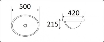 Умывальник CeramaLux 1203