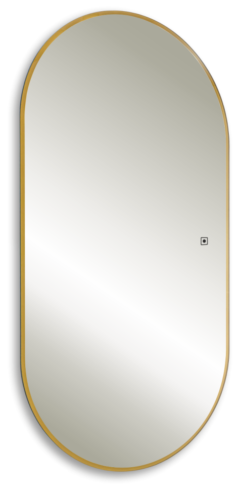 AQM9108G 550x1050 Зеркало с подсветкой и подогревом, универсальный монтаж