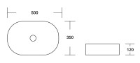 Раковина накладная MILLEAU Nuage MU0055B-MWM (матовый белый мрамор)