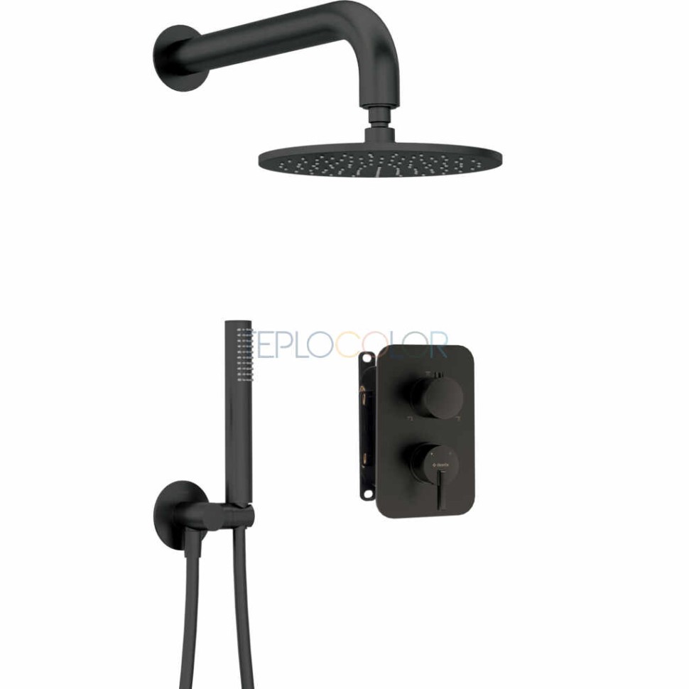 Набор для душа скрытого монтажа, со смешивающим BOXом - с верхним душем
