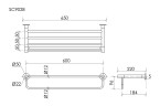 Полка SANCOS Base для полотенец, черный матовый, арт. SC9028MB