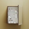 Зеркальный шкаф для ванной комнаты SANCOS Mirror 590x150х740 мм, с LED подсветкой, цвет дуб чарльстон, арт. MI60ECH