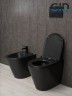 Унитаз приставной Gid TRS-263BM 62212Y черный матовый 56x36x41