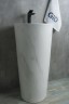 Раковина Gid Nb131ws 81111 накладная под камень матовый 40x40x84