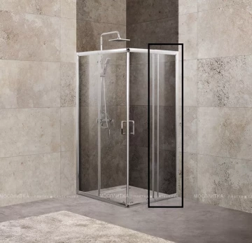 Боковая панель BelBagno UNIQUE-100-FIX-C-Cr