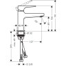 Смеситель для раковины Hansgrohe Metropol 32500140, бронза
