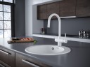 Смеситель для кухни Heller, белый матовый, He213218-431(WH), Paulmark