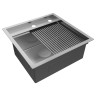 Мойка нерж. сталь KRONER-STEP 51, PM345151-BS, брашированная сталь, 510х510мм, Paulmark