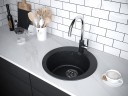 Мойка GELEGEN 50, IT-GRANIT, PM404800-BLM, черный металлик, D475 мм, Paulmark