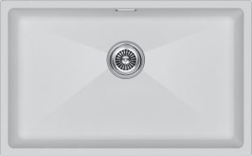 Мойка LUMI 74UNI, IT-GRANIT, LU74-WH, белый, 740х460, Paulmark