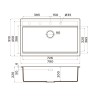 Кухонная мойка Omoikiri Kitagawa 79-LB-GB Artceramic/графит