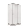 Душевое ограждение Niagara Nova NG-6610-08 (120х80х195) прямоугольник,хром,двери раздвижные,стекло прозрачное,1 место