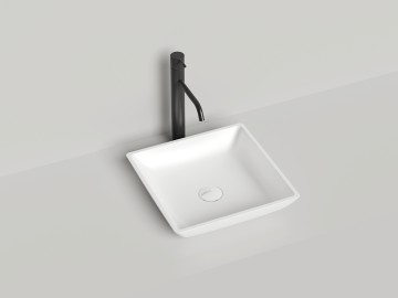 Раковина накладная CALLISTA 04 380х380х85 S-Sense Глянцевое