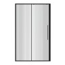 Дверь в нишу Niagara Nova NG-84-L12FHB (120х195) черный матовый,раздвижная влево,стекло рифленое,1 место