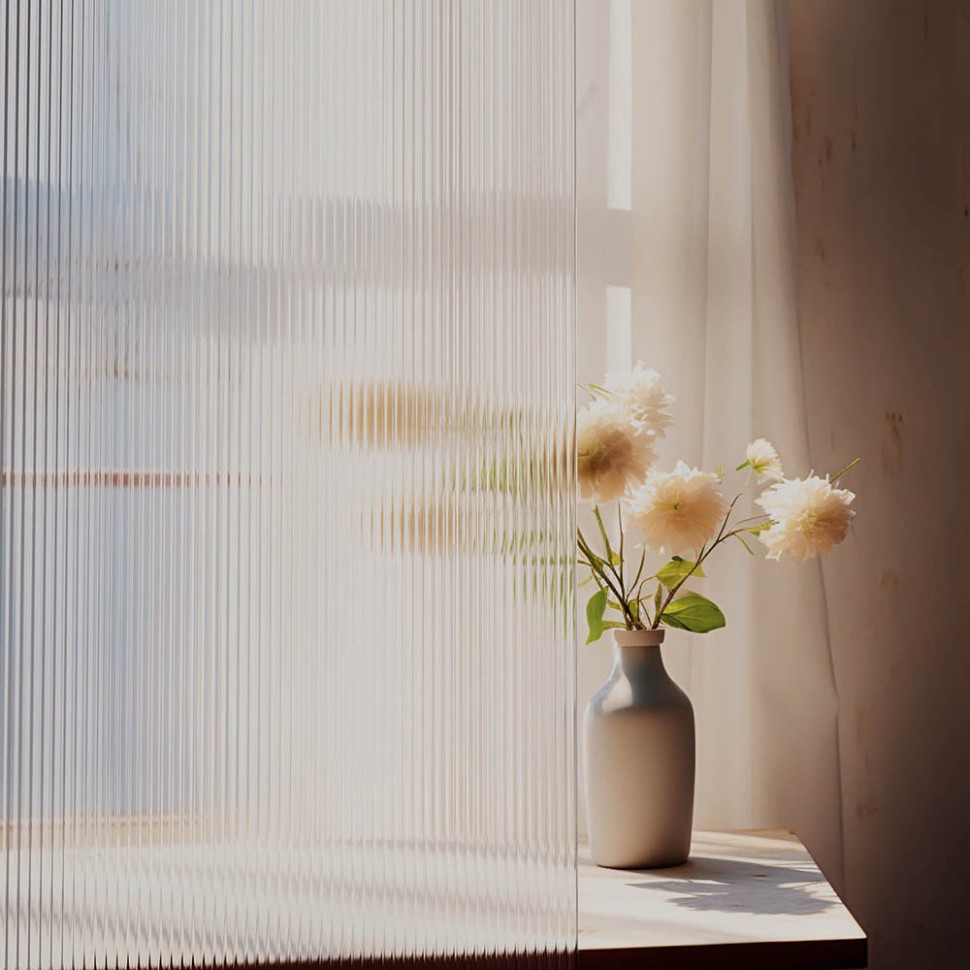 Душевая перегородка Veconi Korato KR-81F, 1100x2000, хром, стекло рифленое осветлённое New