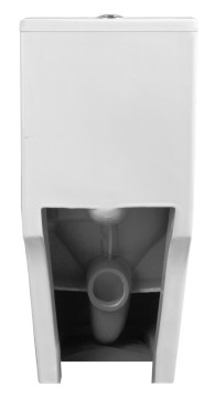 Унитаз напольный Grossman Classic GR-4487SQ (690х360х790) безободковый,белый,моноблок с тонкой крышкой,микролифт,смыв торнадо,1 место