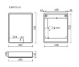 Зеркальный шкаф для ванной комнаты SANCOS Mirror 590x150х740 мм, с LED подсветкой, цвет дуб галифакс натуральный , арт. MI60EG