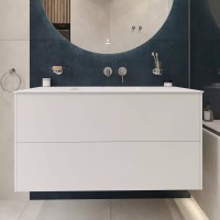 Тумба 1200x490x540 для монтажа с мебельной раковиной 120 см OVAL, CUBO