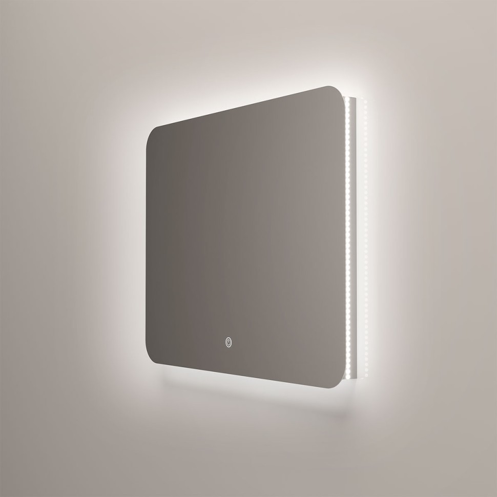 Зеркало LED VLM-3BE800 800х600 c сенсорным выключателем и диммером