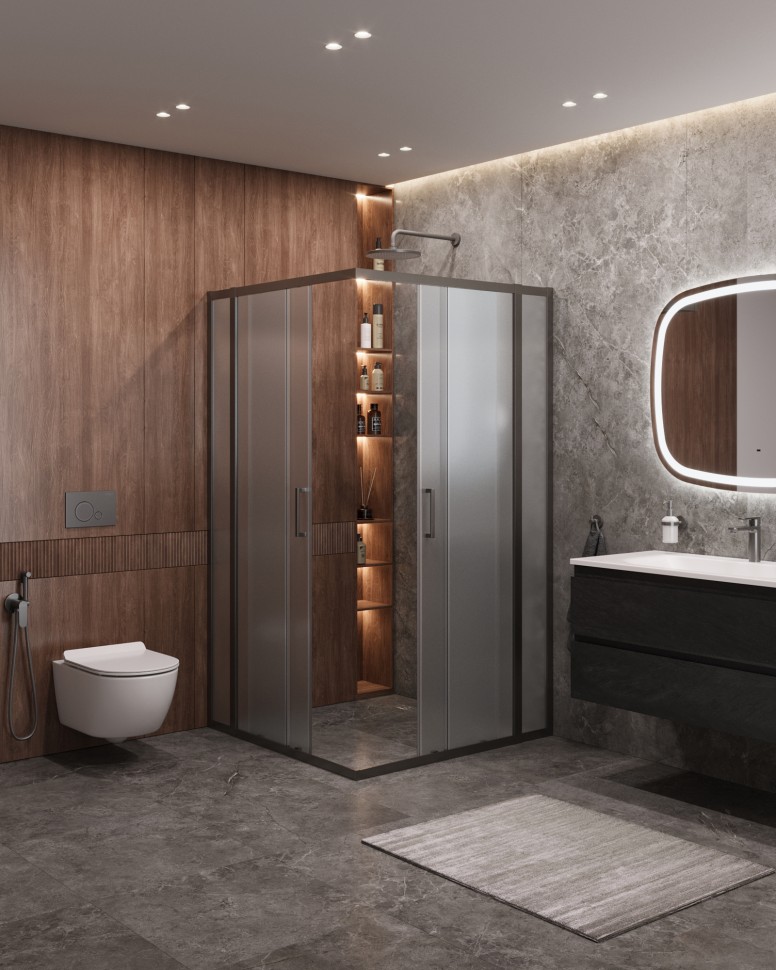 Душевой уголок CEZARES MOLVENO-A-22-90+20-P-GM